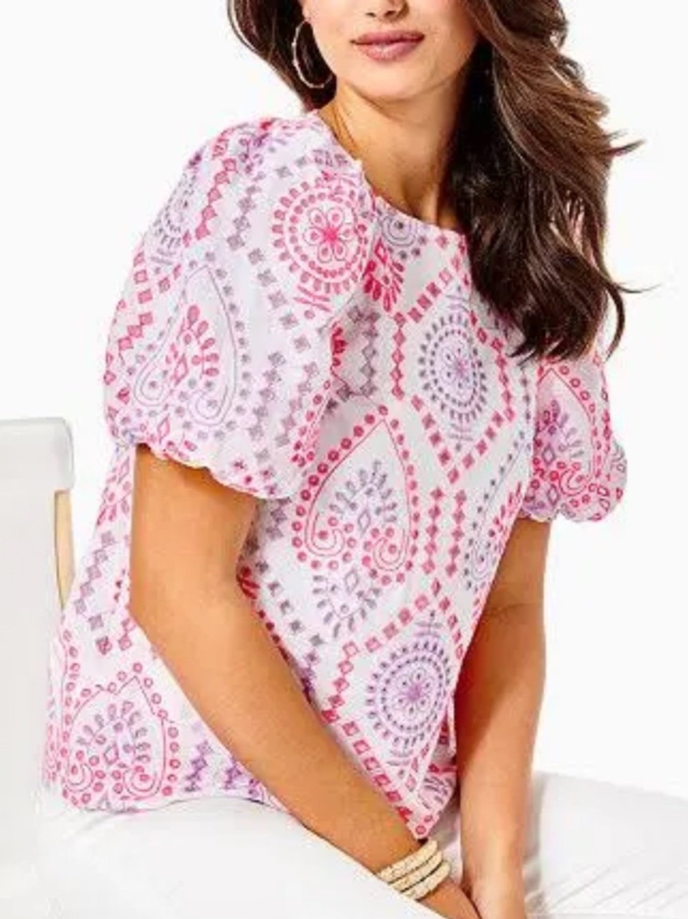 Lilly eyelet top